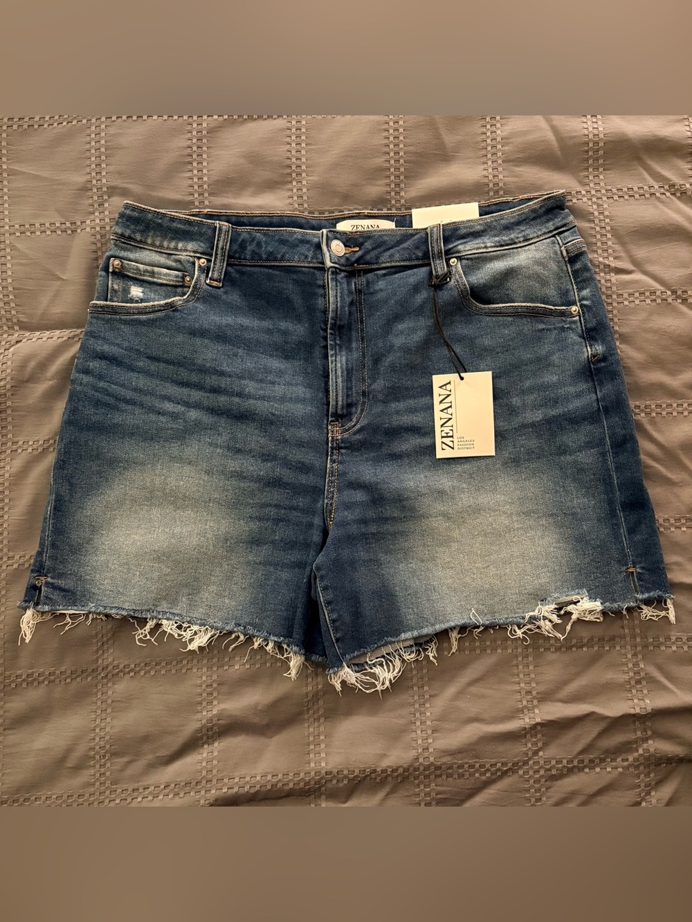 Zenana Denim Shorts 1X